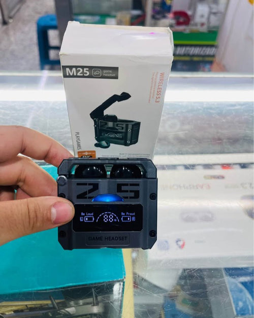 Audífonos M25 estuche LED