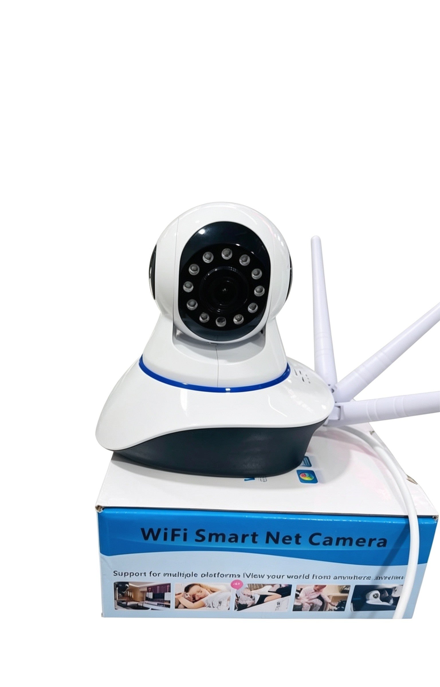 Cámara IP WiFi tipo robótica 3 antenas