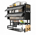 Escurridor Gabinete Doble Con Tapa Organizador
