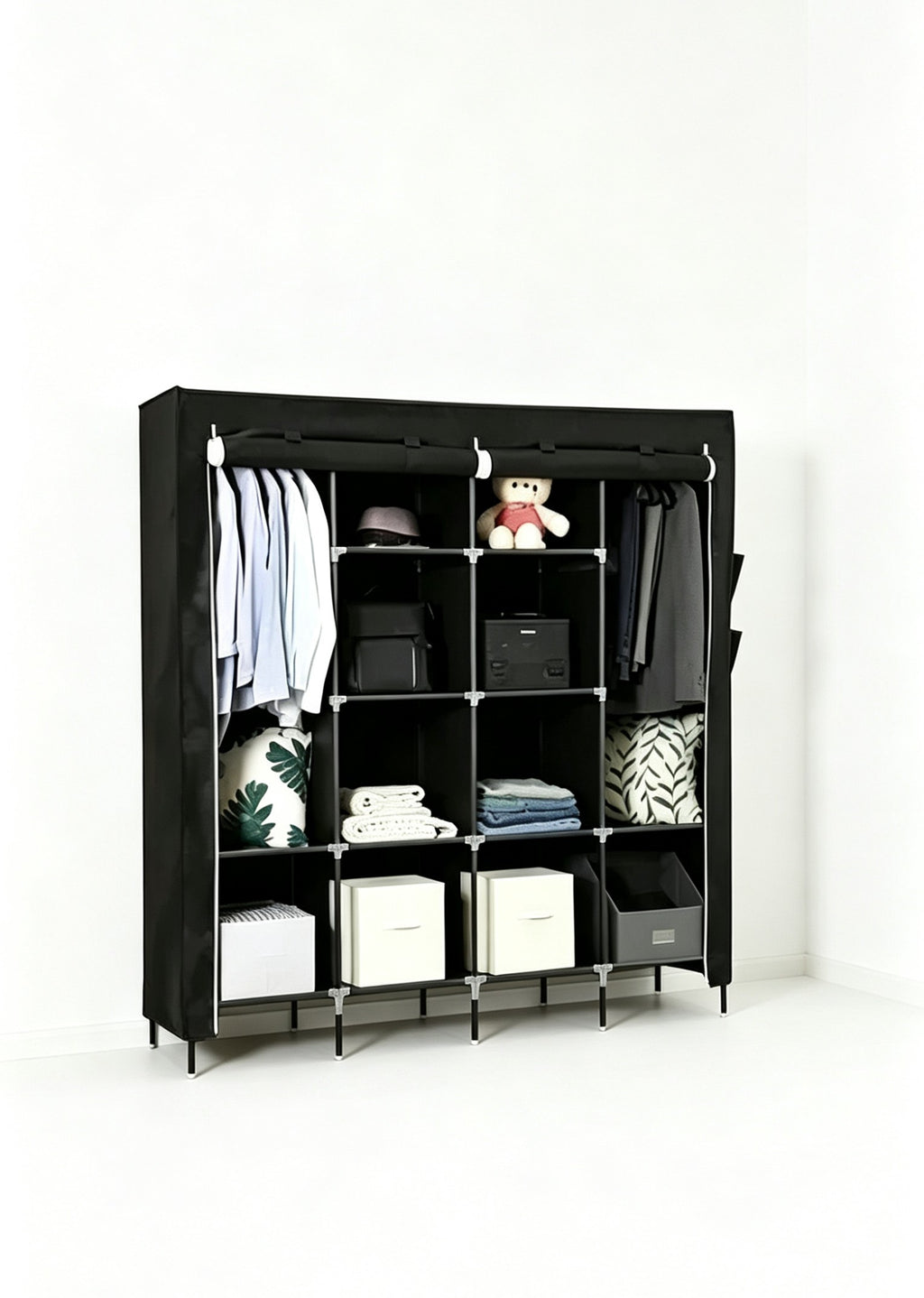 Armario Closet 4 Módulos Tela