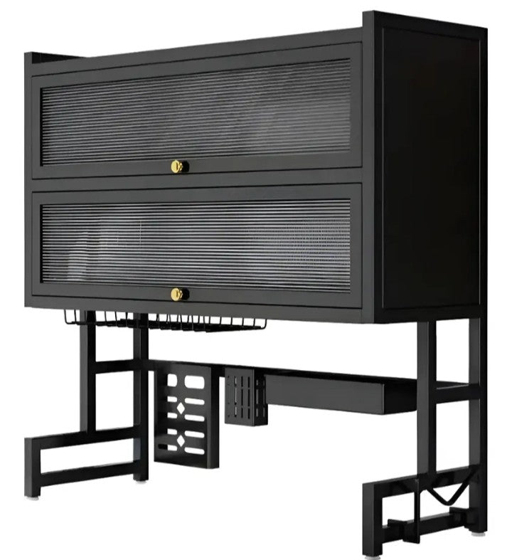 Escurridor Gabinete Doble Con Tapa Organizador